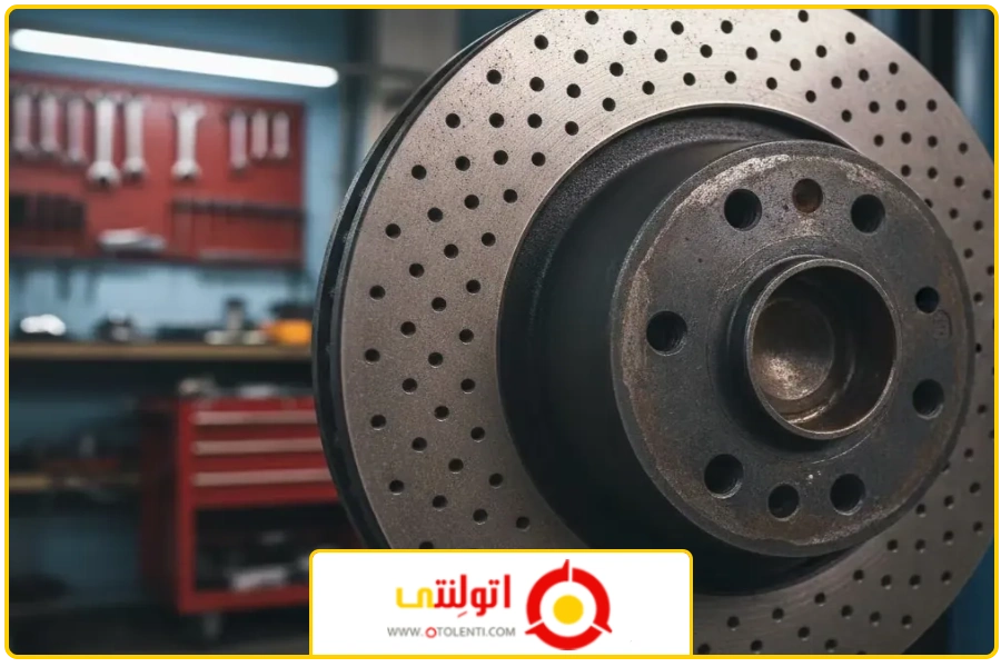 دیسک سوراخ شده | انواع سیستم ترمز ماشین