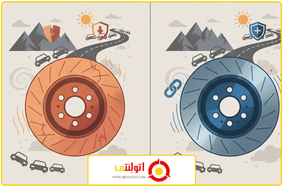 شرایط رانندگی | تفاوت دیسک چینی و ایرانی