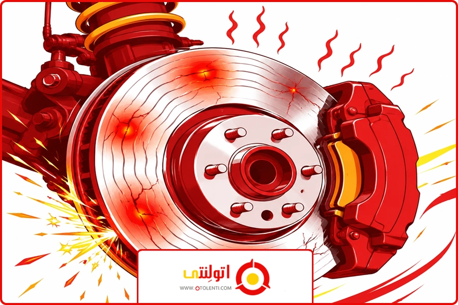 تاثیر رانندگی | دلیل تاب دیسک ترمز